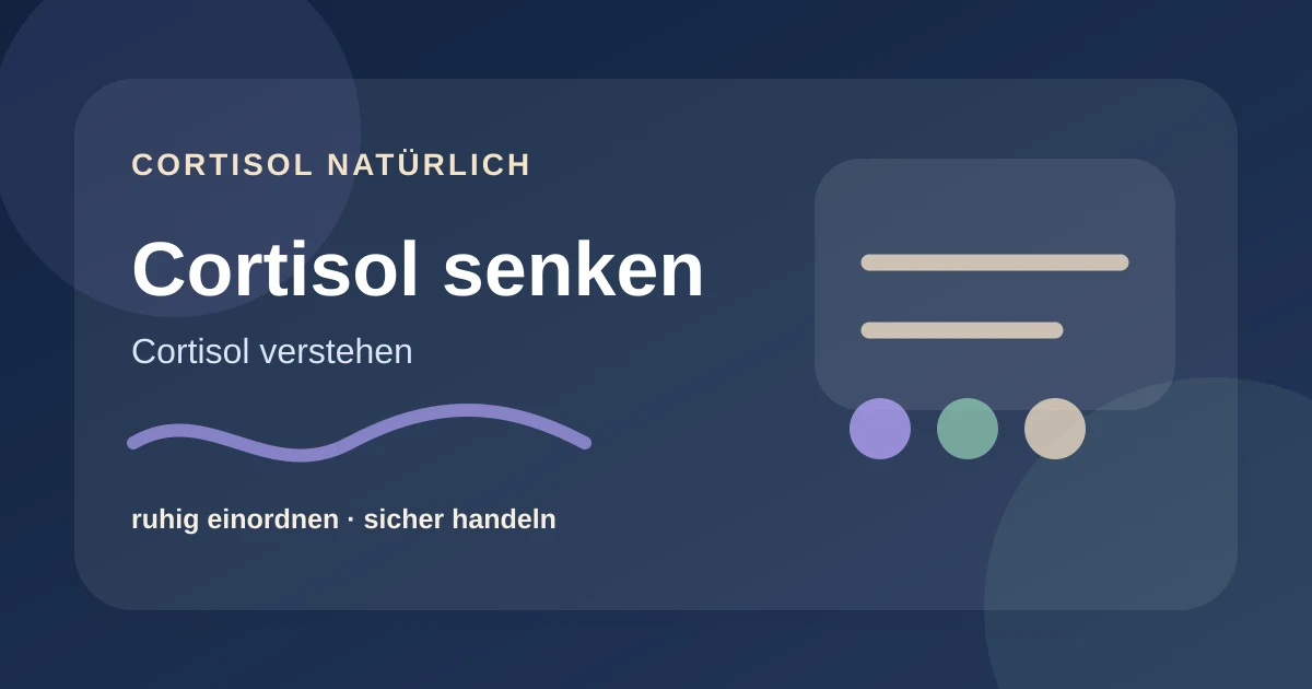 Cortisol senken Nahrungsmittel: stabile Mahlzeiten ohne Stressdiät