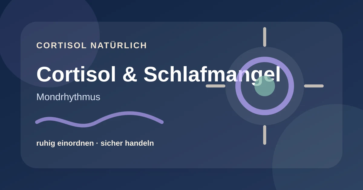 Cortisol und Schlafmangel: warum Erholung den Alltag verändert